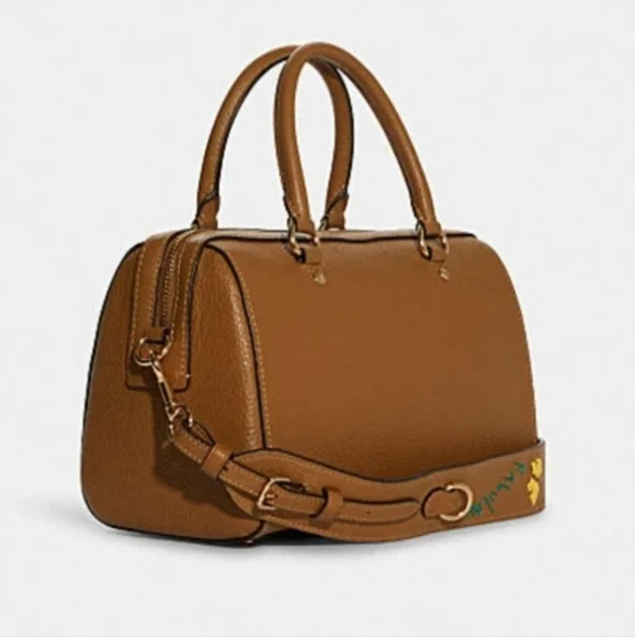 Coach Diary Embroidery Rowan Satchel and matching wallet bundle - Picture 16 of 16